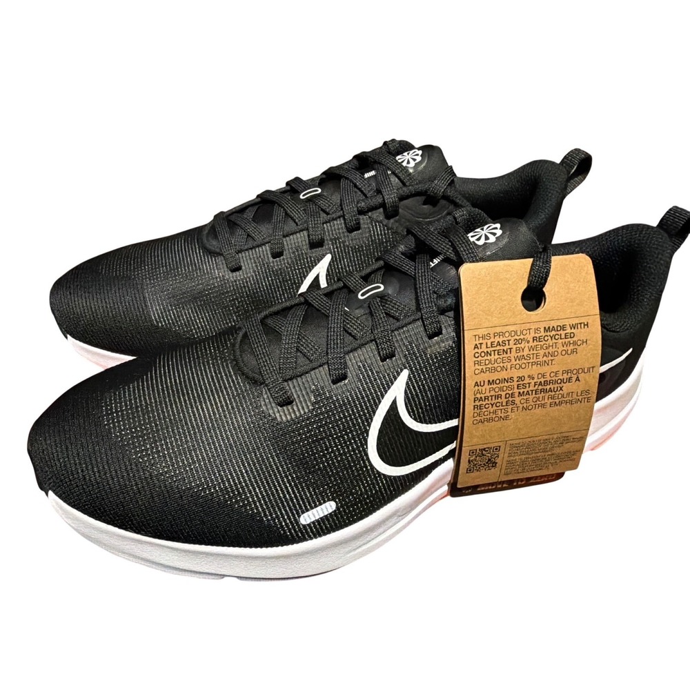 Nike Downshifter 12 Womens Running Shoes Black White Smoke Grey Size 10 New - Picture 3 of 4